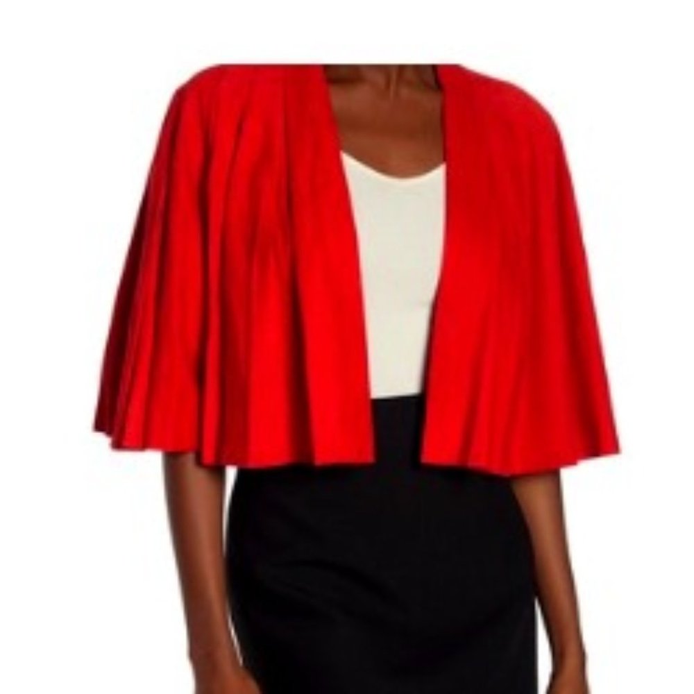 Alice + Olivia Suede Pleated Jacket